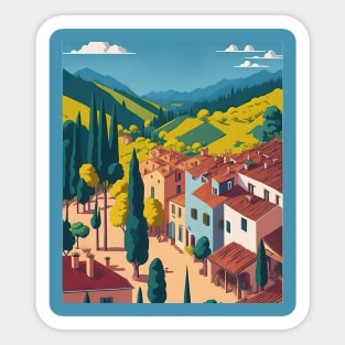 Luberon, France Sticker